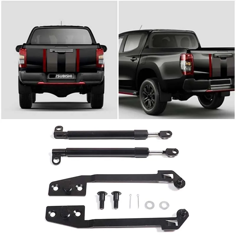 For 2015-2022 Mitsubishi L200 Triton car trunk fender hydraulic rod, slow down rod, car upgrade accessories, 4-piece set