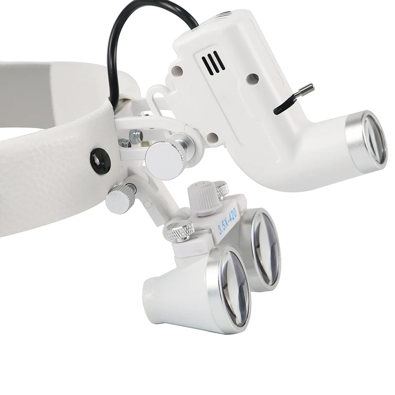 Dental Loupes 2.5X 3.5X Magnifying Glass Or Battery For 5W LED Headlight ENT Surgical  Other Accessories Tools