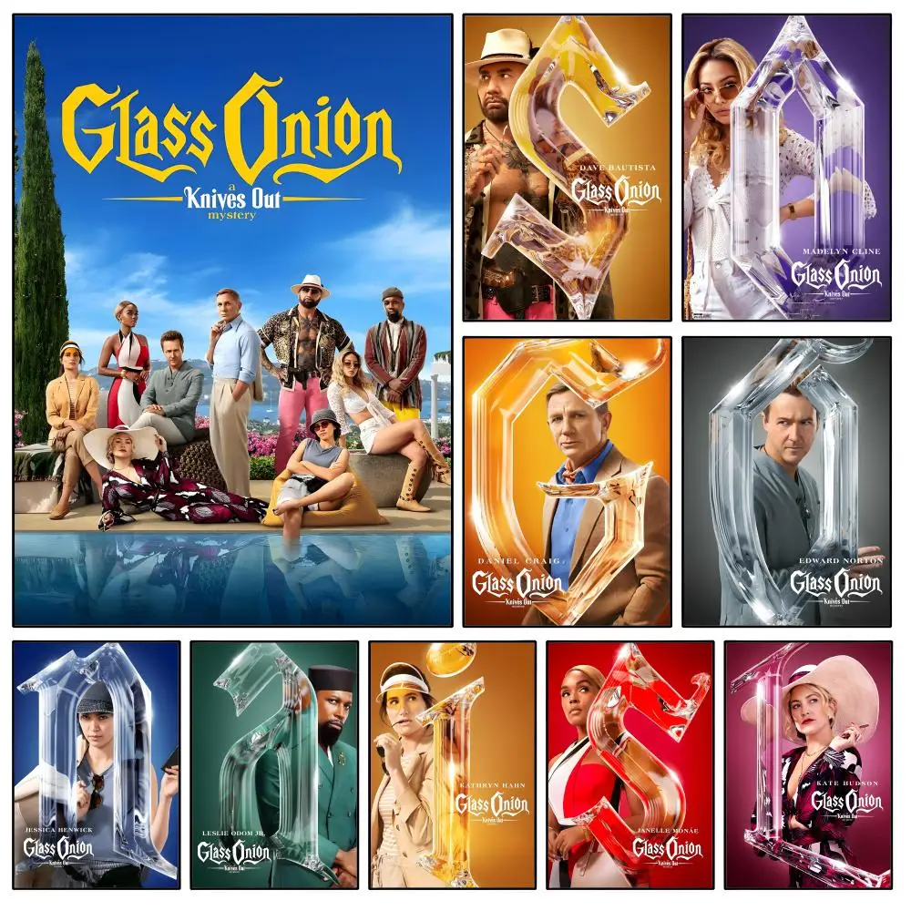 Film G-Glass O-Onion Benoit Blanc Poster Waterproof HD Modern Peel And Stick Wall Decor Bedroom Living Room Dorm Office