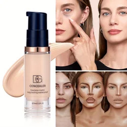 5 Color Liquid Concealer Matte Makeup Full Coverage of Pores Invisible Concealer Natural Nude Skin Tone Long-lasting Oil Control