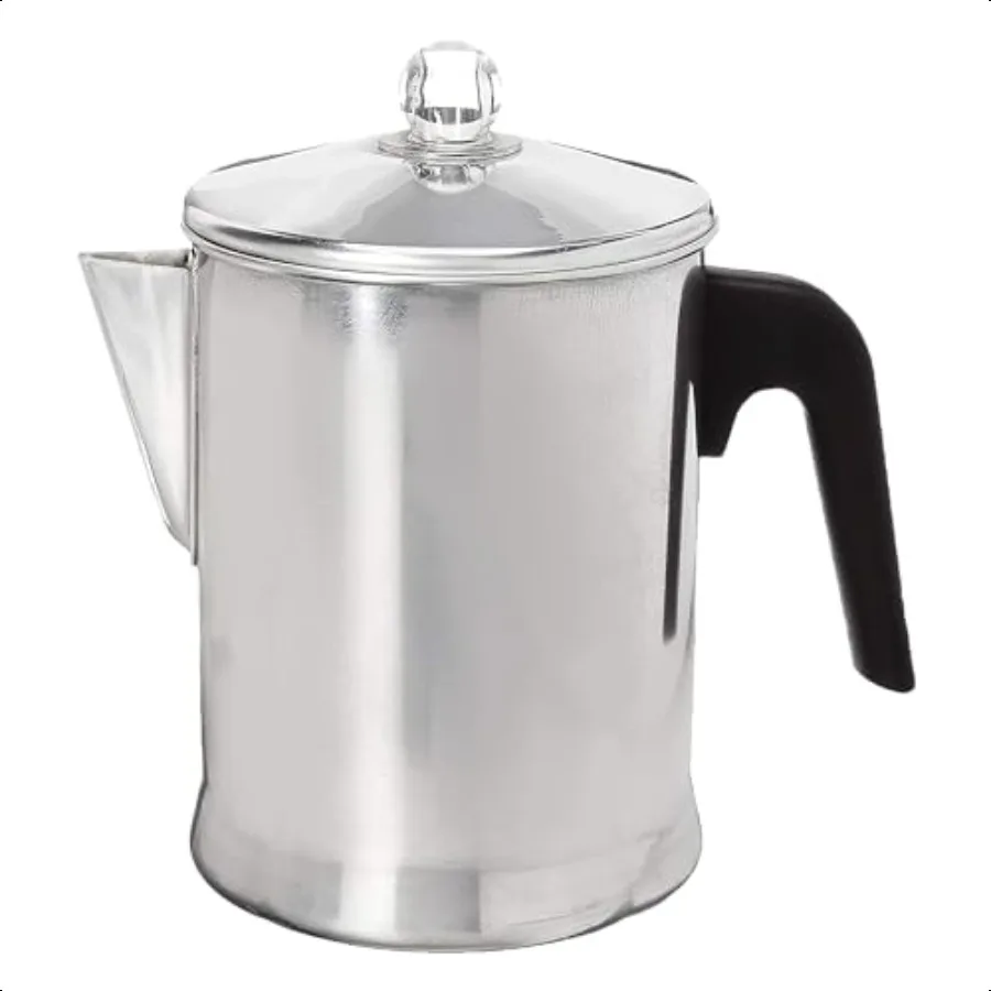 

Today Aluminum Stove Top Percolator Maker Durable Brew Coffee On Stovetop 9 Cup Sier