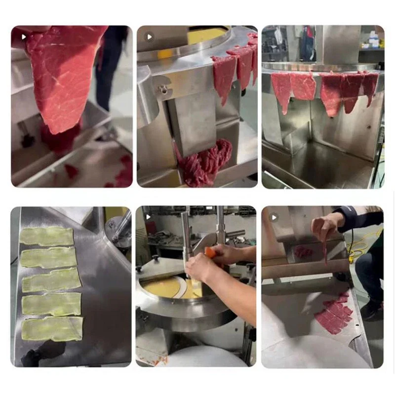 ماكينة تقطيع اللحوم الكهربائية 110 فولت/220 فولت قطاعة اللحوم المنزلية التجارية ماكينة تقطيع الخضراوات من الفولاذ المقاوم للصدأ قطاعة اللحوم