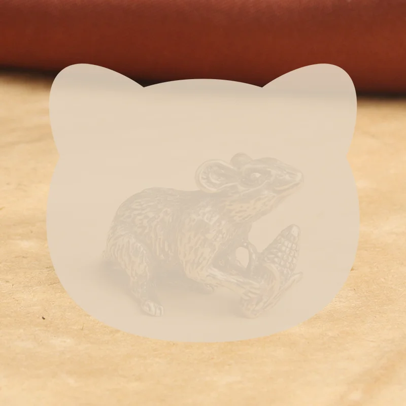 Brass Animal Mice Love Rice Figurines Car Key Chain Pendants Jewelry DIY Keyring Hanging Accessories Cute Rat Keychain Gifts