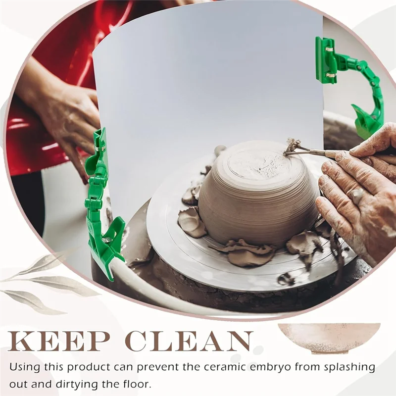 

【Цена-Прязь!】2 шт. глиняный экран для керамического инструмента, глиняный защитный экран от брызг, керамический щиток с 4 шт. регулируемыми механическими C