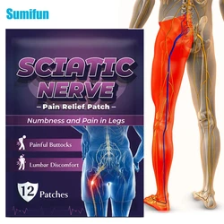 Sumifun 12/24/48/60Pcs Hip Joint Sprain Healthy Care Sticker for Hamstring & Groin Patches, Sciatica, Quad Muscle Strains Relief