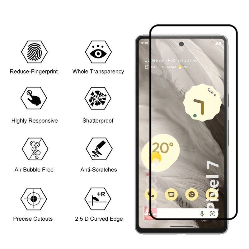 Tempered Glass For Google Pixel 7 7A Screen Protector Soft Camera Lens Film Pixel 7A Glass