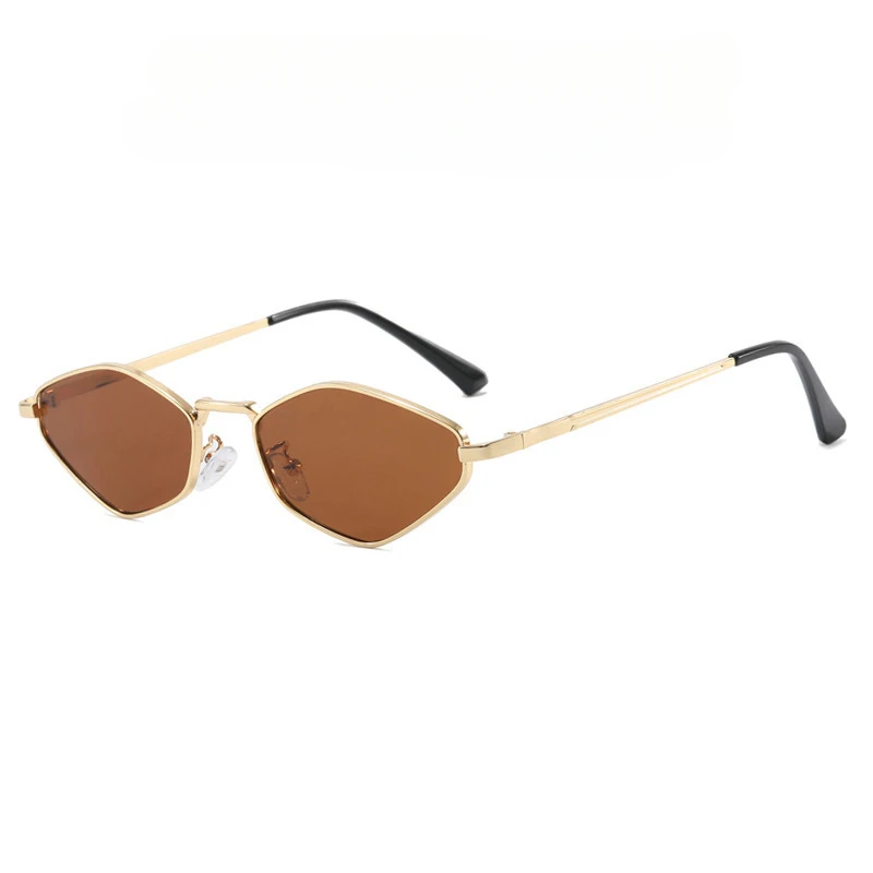 

Fashion irregular diamond-shaped metal sunglasses for men and women, suitable for daily driving and travel