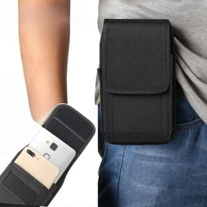 1Pc Universal Cellphone Waist Packs Belt Holder Mobile Phone Bag Holder Organizer Belt Mobile Waistpack Oxford Fabric Waist Bag