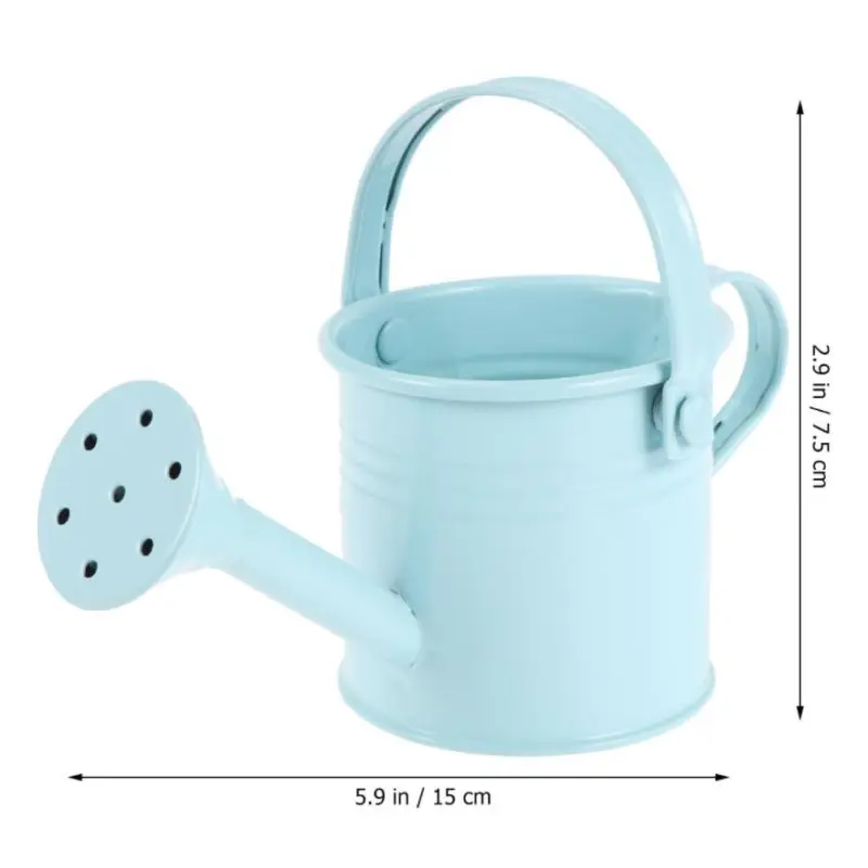 1Pc New Gardening Tin Small Kettle, Children's Multi-color Small Flower Pot, Iron Small Kettle