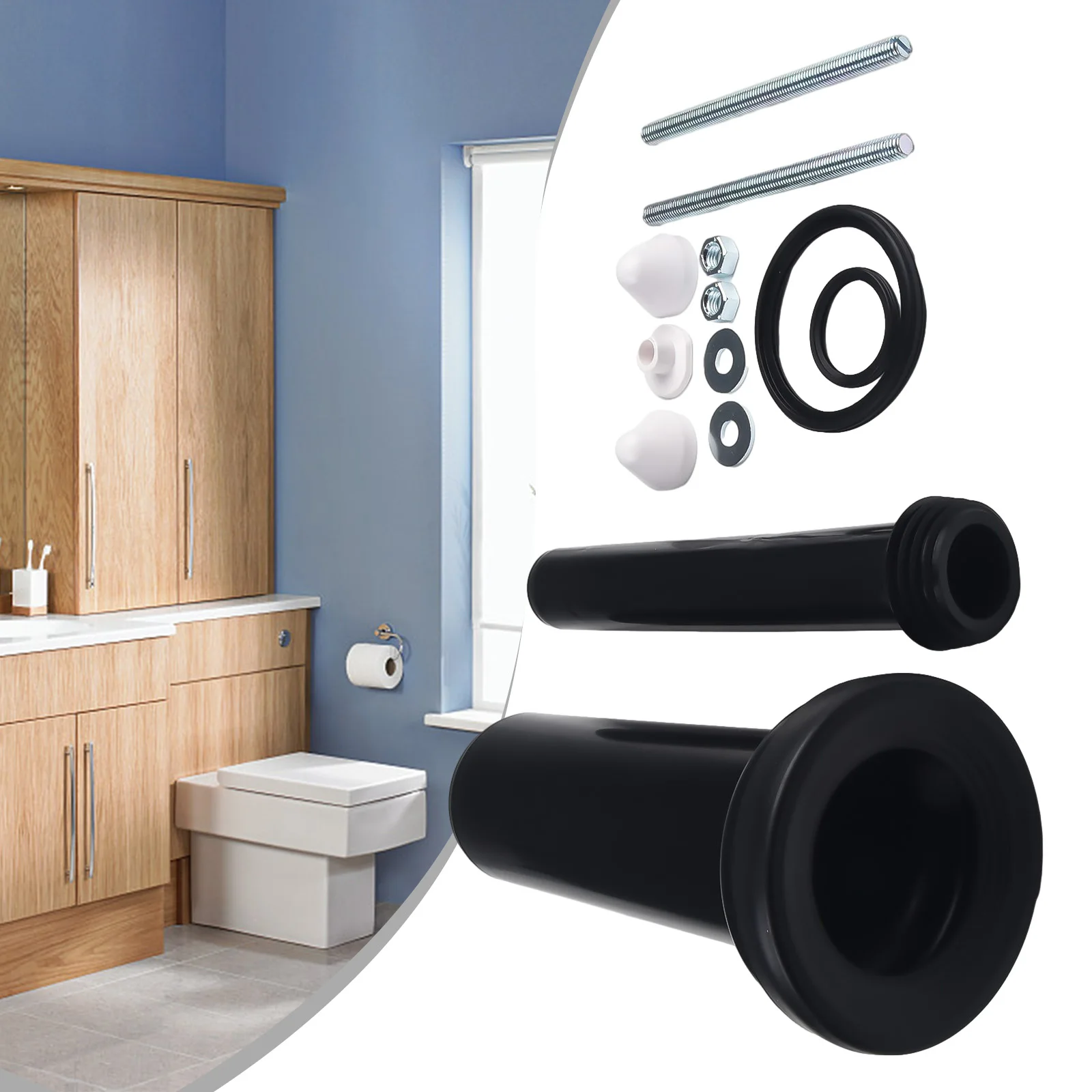 Easy Installation For Geberit Cistern Wall Hung Wc Frame Pan Connection Pipe 300mm Includes 90mm Pan Connection