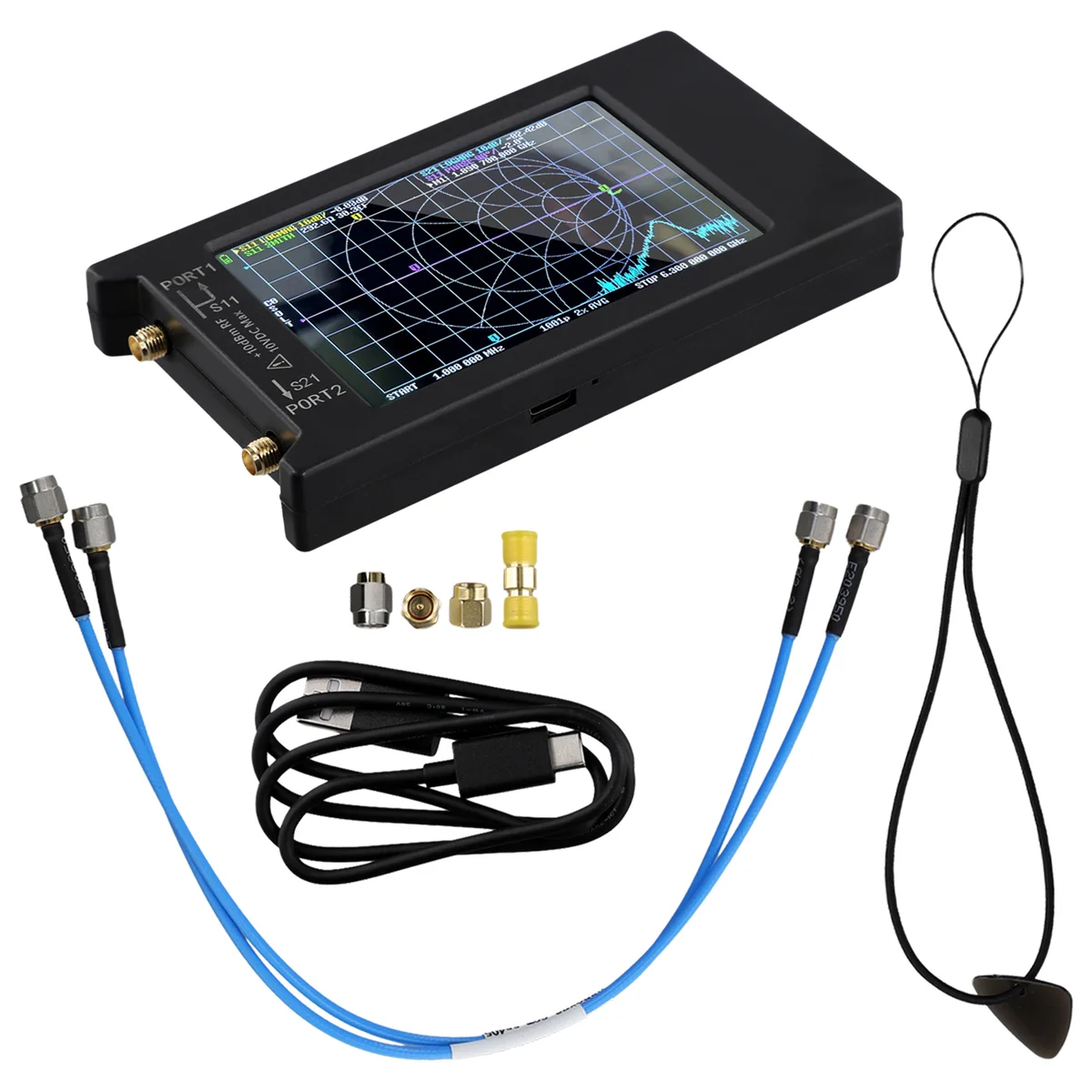 New LiteVNA-64 50KHz-6.3GHz LiteVNA 4Inch Touch Screen Vector Network Analyzer HF UHF Antenna Analyzer Update of NanoVNA Vogue