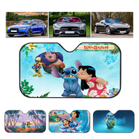 Stitch Car Windshield Foldable Sun Shade Cover Block Reflector Portable Breathable Anti UV Protector Screen