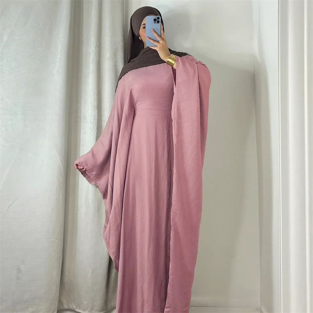 

Eid Djellaba Muslim Women Batwing Sleeve Abaya Prayer Dress Turkey Kaftan Ramadan Islam Jalabiya Kebaya Caftan Marocain Femme