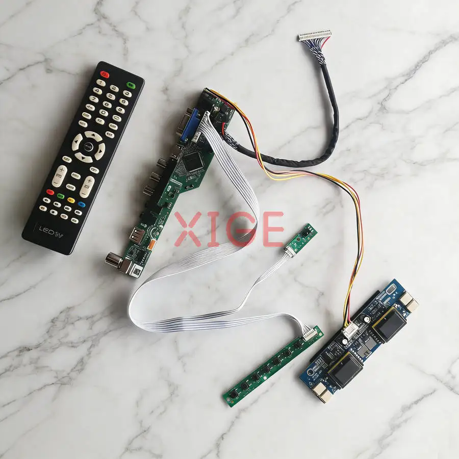 

Комплект контроллера экрана для HSD170ME13 HT170E01 HT170EX1 M170MNE1, DIY, 4-CCFL, 30-контактный LVDS, 1280x1024, USB+AV+VGA+HDMI