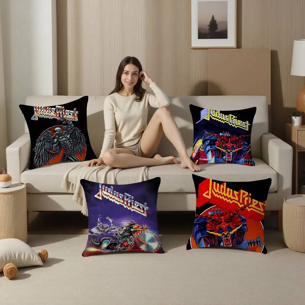 Dark Heavy Metal Band J-Judas P-Priest Pillow Gifts Home Off