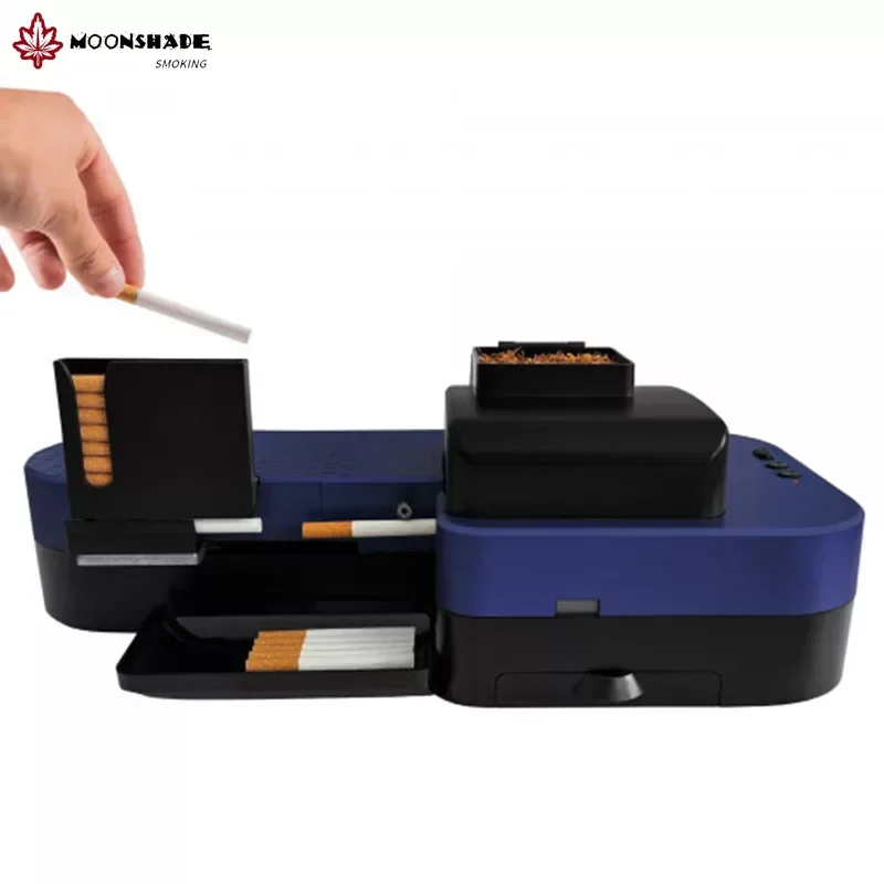 6.5mm 8mm Automatic Cigarette Machine Produce 10 Cigarettes At Once Tobacco Filling Maker Rolling Tray Smoking Accessories