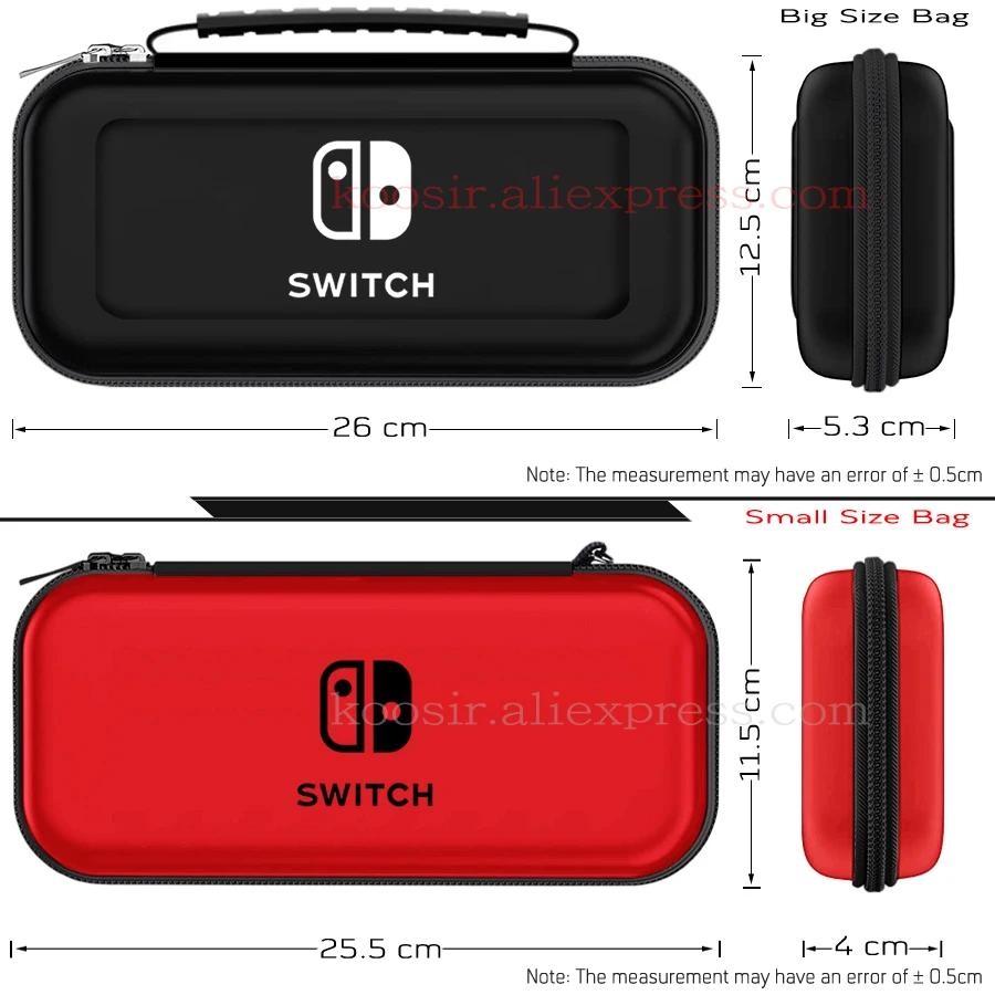 Nintendo Switch tragbare Hand Aufbewahrung tasche Nintendo switch Konsole Eva Trage tasche Schutzhülle für Nintendo Switch Zubehör