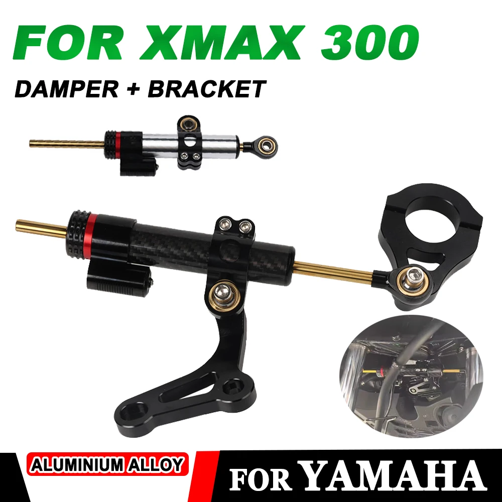 Motorcycle Stabilizer Damper Complete Steering Mounting Bracket For YAMAHA XMAX300 XMAX 300 2017 2018 2019 - 2023 Accessories