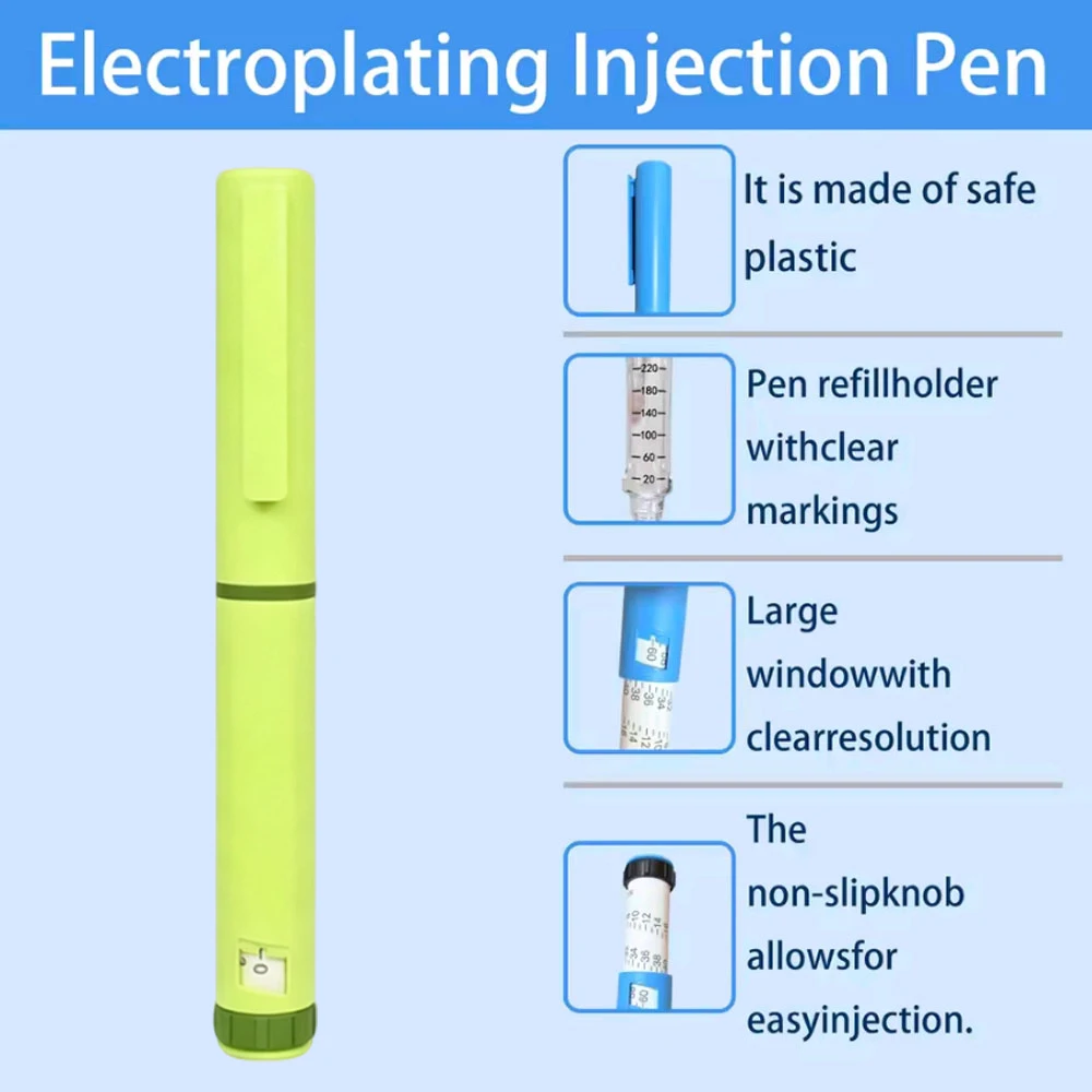 3ml Injection Pen 10Pcs 4-8mm Needle 10Pcs 3ml Cartridge With Portable Case for Weight Loss Medical Aesthetic Beauty Reusable