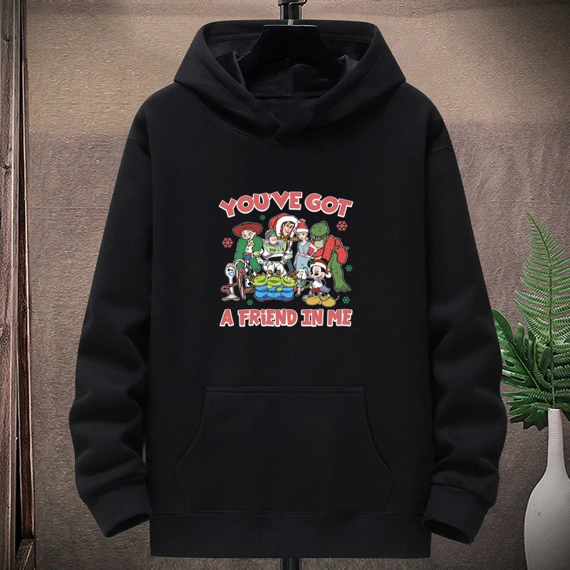 

[Комперация дизайнера 2025] Высококачественная праздничная толстовка с капюшоном для родителей и детей Disney