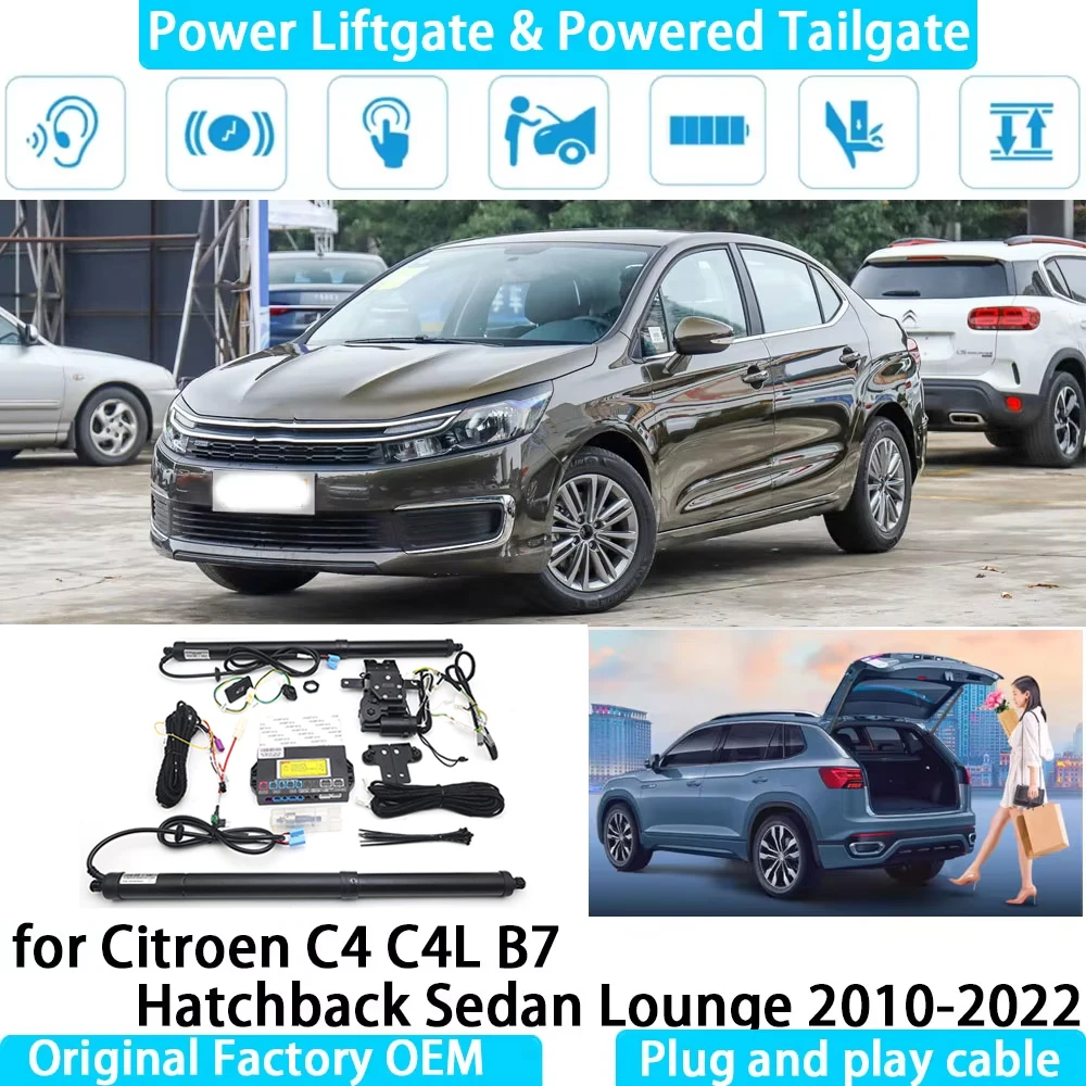 for Citroen C4 C4L B7 Hatchback Sedan Lounge Automatic Electric Power Liftgate Powered Tailgate Strut Tail Gate Lift System