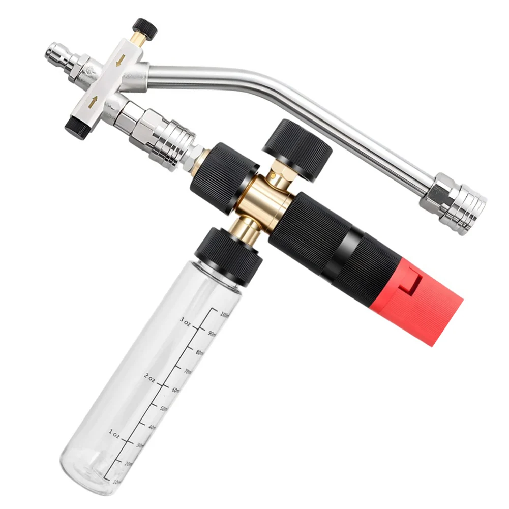For Tool For Daily Foam Dual Tip Foam Compatible with For Pressure Washer 100ml Red Alloy 3600 PSI Easy Switch Valve