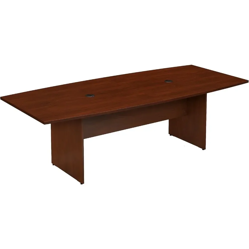 

Conference Table for 6-8 People with Wood Base Boat Shaped 8 Foot Desk for Office Boardrooms and Training Rooms,Conference Table