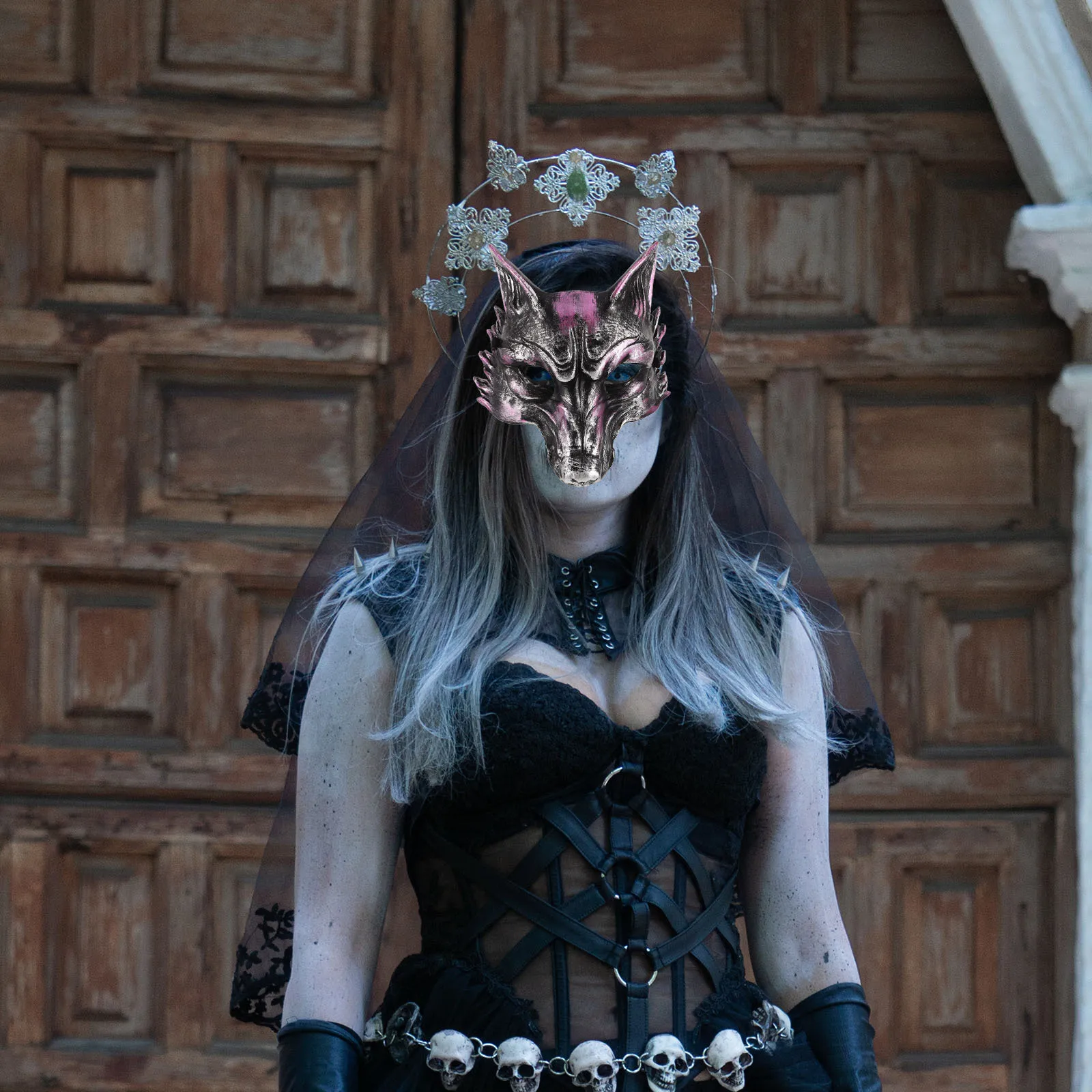 

Fox Mask: 3D Animal Face Halloween Masquerade Costume Realistic Details Lightweight Pu Material For Cosplay Party Carnival