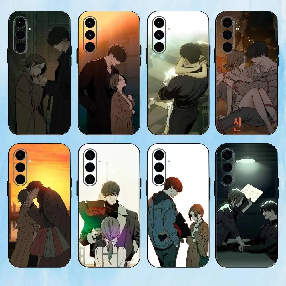 

T-Tears On A Withered Flower Phone Case For Samsung Galaxy A73,A72,A71,A70,A53,A52,A51,Others Soft Black Cover