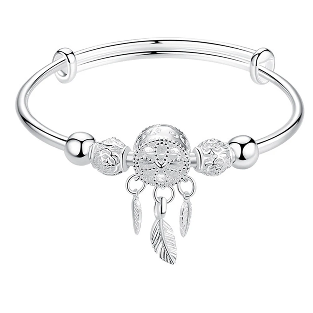 

Dream Catcher Bracelet Expandable Wire Bangle Trendy Steel Charm Adjustable Punk Style Women Fashion Accessories