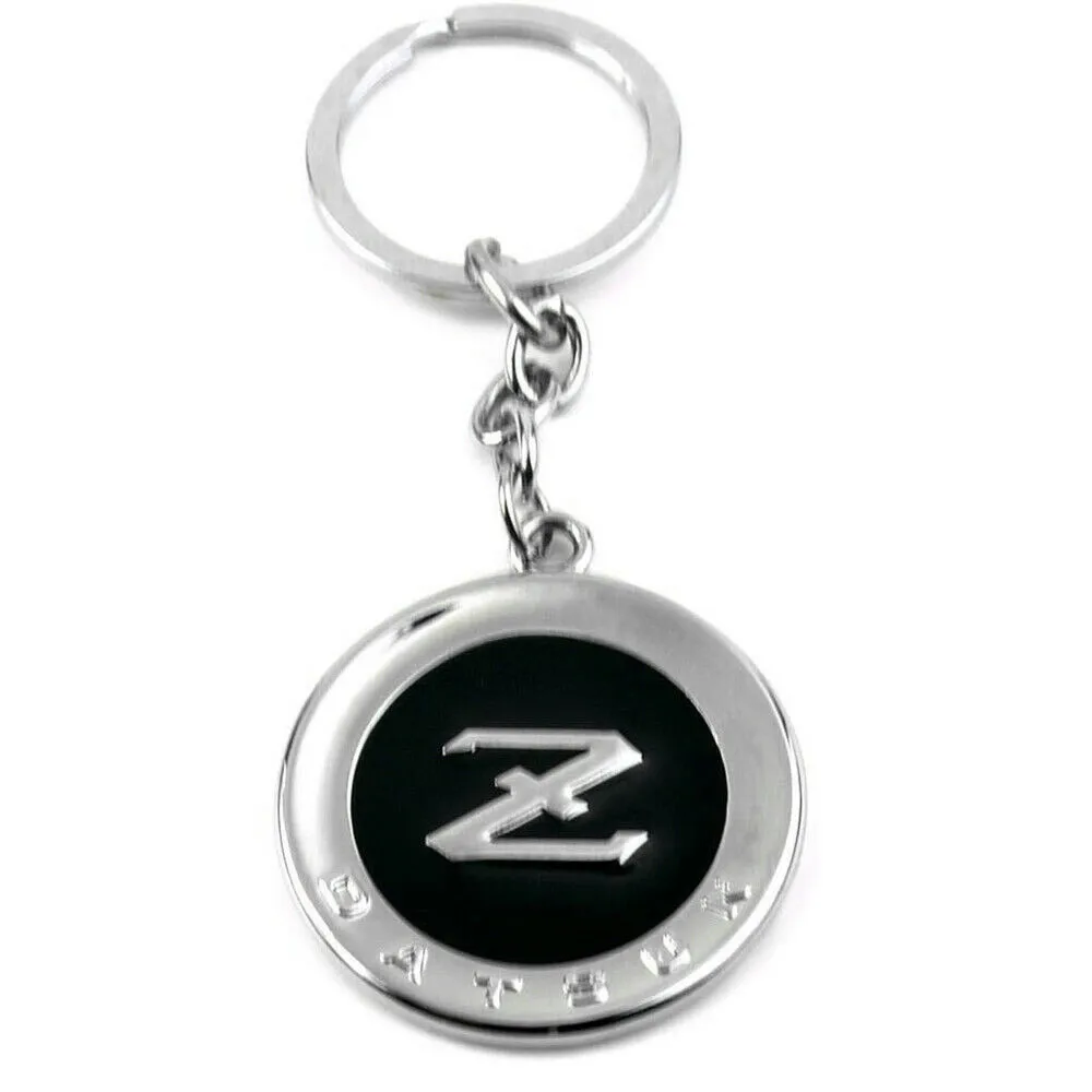 

Chrome Black DATSUN Z Car Nameplate Key Chain Keychain Key Ring Fit for 370Z 350Z Fairlady Z