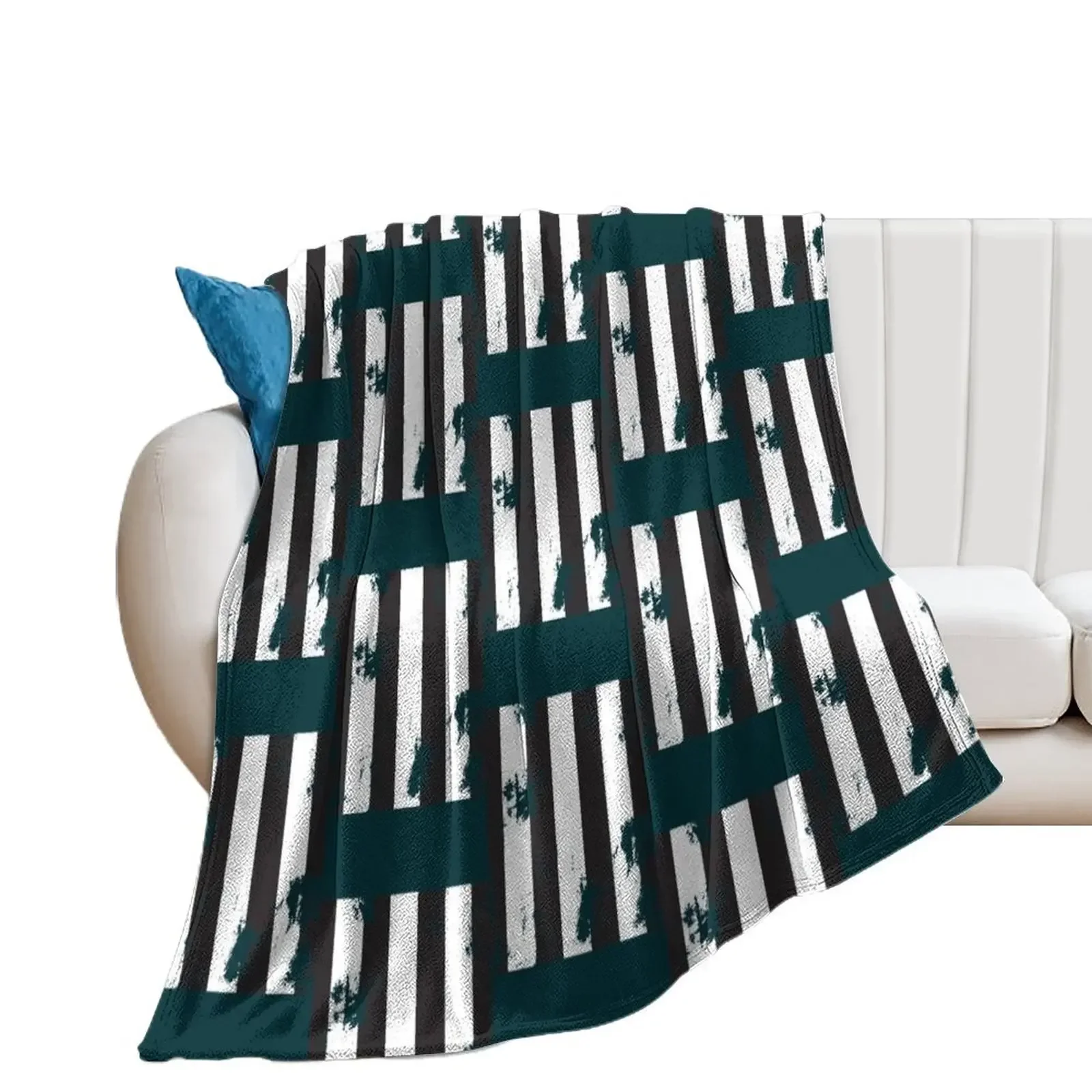 Collingwood Vintage retro AFL Throw Blanket Bed Polar Designers Blankets