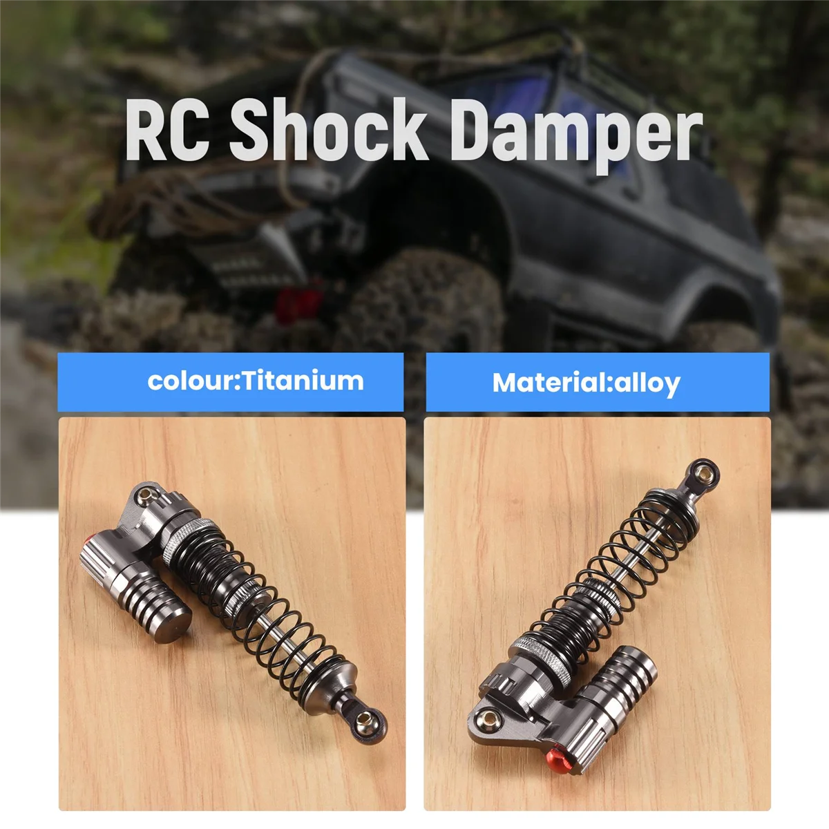 1:10 rc crawler hydraulische stoßdämpfer legierung rc stoßdämpfer für 1/10 axial scx10 90022 90028 90021 rc4wd d90