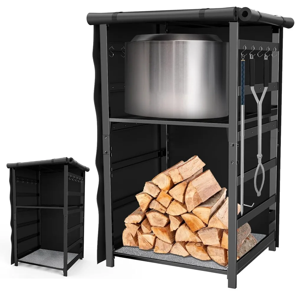 

Шкаф для хранения вещей для Solo Stove Yukon/Bonfire/Ranger и других бездымных аксессуаров для костра с водонепроницаемой крышкой