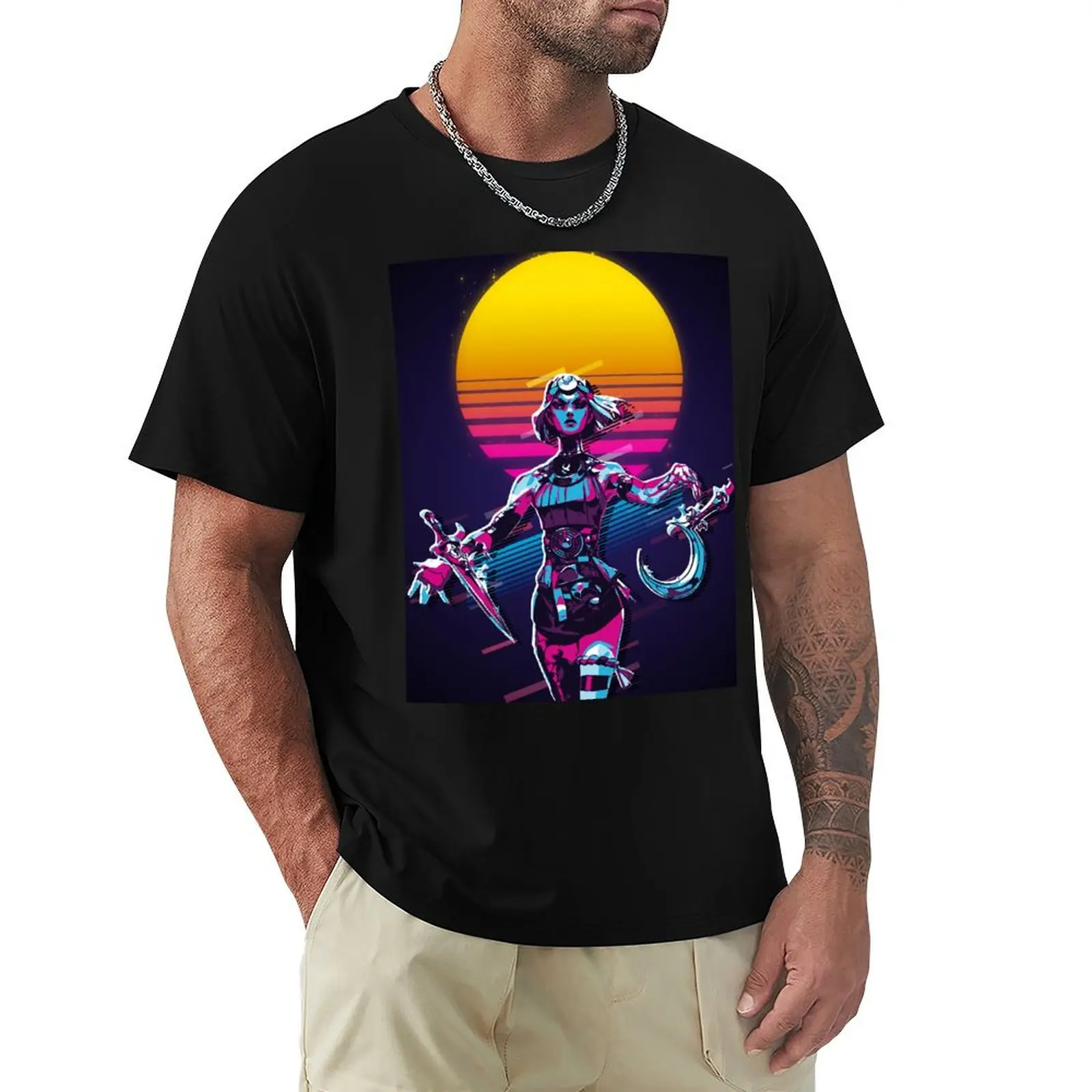 

Melinoe - Hades 2 (80s Retro) T-Shirt affliction shirts custom shirt blacks vintage graphic tee T-shirts for men cotton