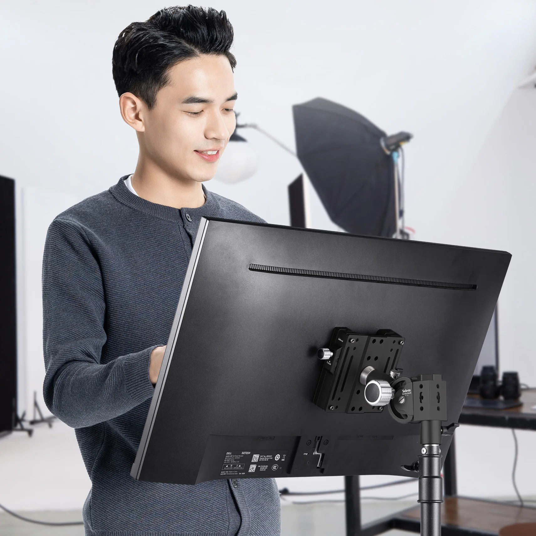 Selens Displaystandaard Quick Release Plate Verstelbare 360-graden rotatie Universele basis Afneembare beugel voor fotografiestudio