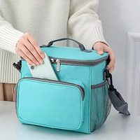 Convenient Large Capacity Manual Bill of Lading Shoulder Oxford Thick Insulation Bag for Outdoor Picnic Camping Lunch