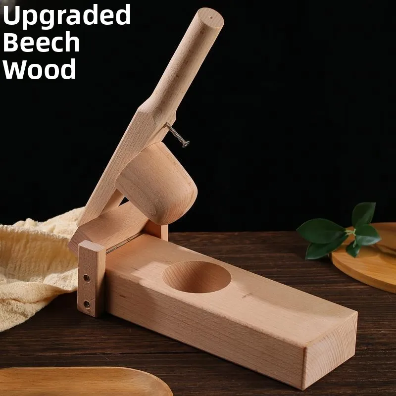 

Wooden Spring Qing Tomb Skin Press Dumpling Making Tool Snowy Bride Ailuomi Water Chestnut Cake Mold Traditional Chinese Kitc...