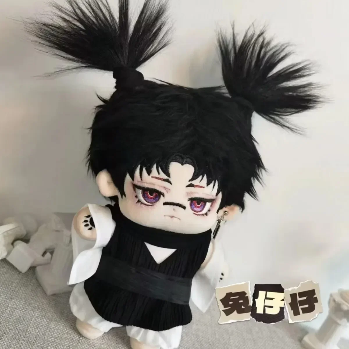 Anime Role Choso Cute Monster Handsome Boy Cosplay Plush Doll Skeleton Body Dress Up Cotton Stuffed Plushie Toys 20cm Xmas Gift