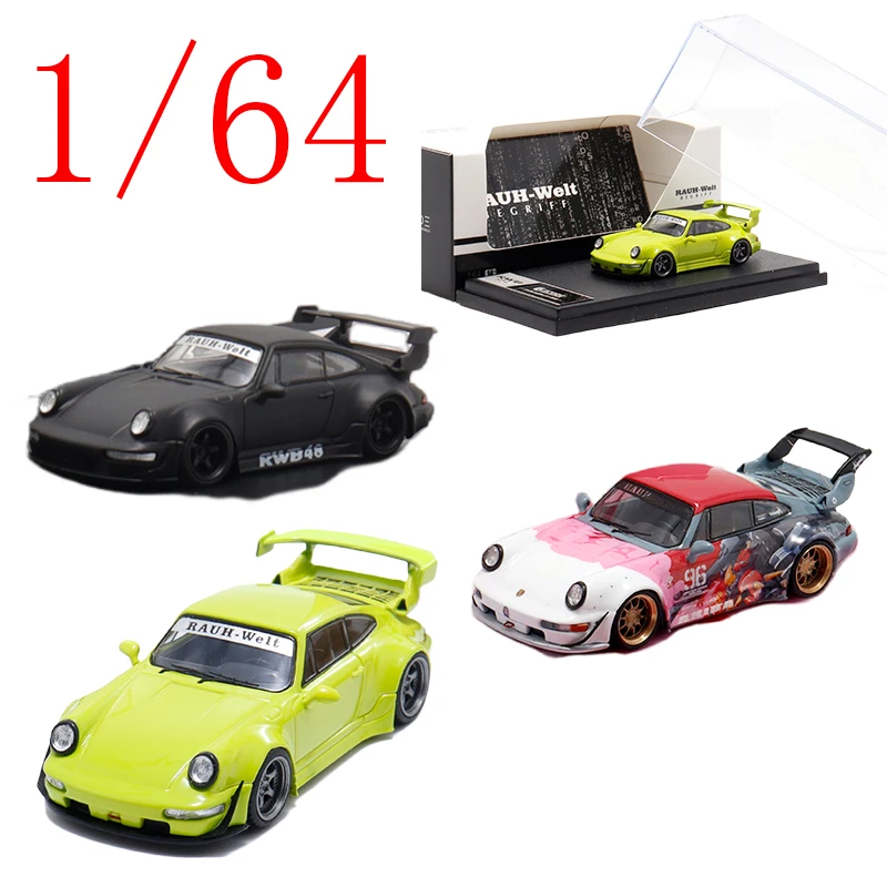 

BSC Diecast 1/64 Scale Porsche Alloy Model Cars Porsche RWB 964 Bay Coating Play Vehicles Toys for Boys Gift Original Box
