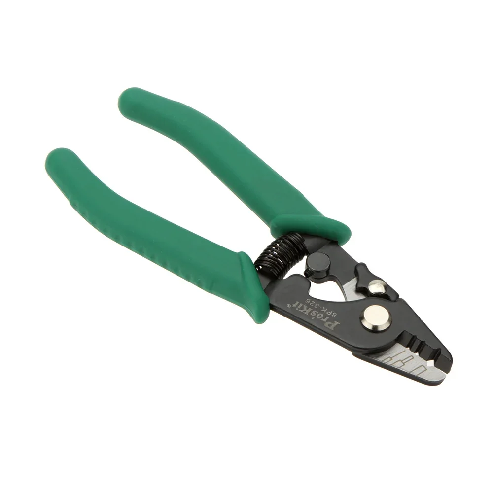 

Proskit 8PK-326 clamp Fiber stripping pliers 8PK-326 Tri-Hole Fiber Optic Stripper FTTH FIber Wire stripper