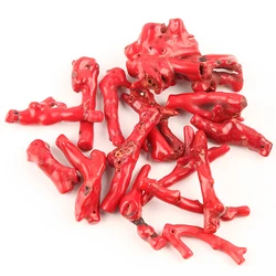 Low Price 2Pcs/Lot Red Coral Pendant For Necklace Jewelry Making Women Men DIY Accessories