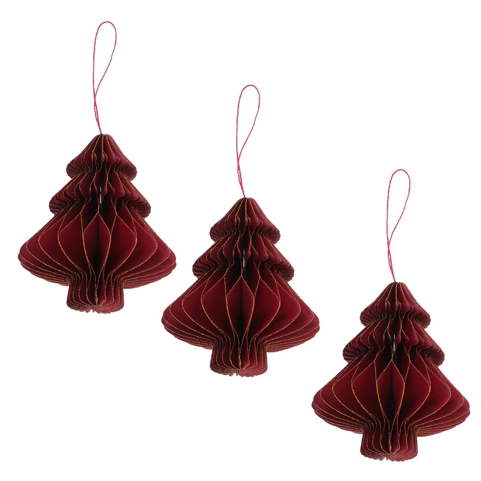 

3Pcs Angel Bell Hanging Decor Honeycomb Christmas Pendant for Tree Fireplace Shelf Table Stair Rail Xmas Party Ornament