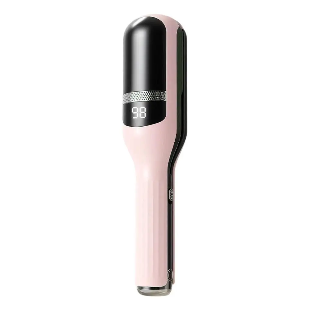 Portable Cordless Hair Straightener Comb Rechargeable Wireless Straightening Brush LCD Display Home Travel Hair Styling Device view 6