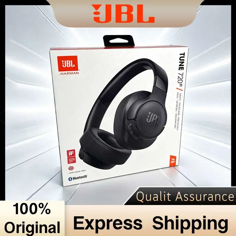 

Беспроводные накладные наушники JBL Tune 720BT с Bluetooth 5.3, 76 часами работы от аккумулятора, чистым басом и складной конструкцией