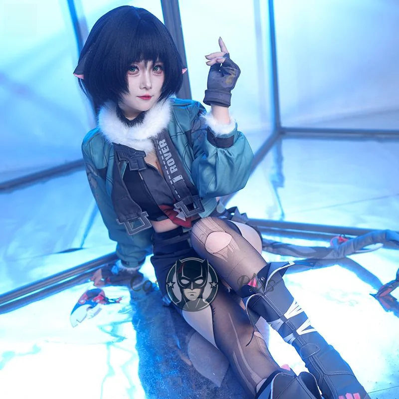 Zenless zona zero jane doe feminino cosplay traje com cauda uniforme jogo anime halloween carnaval festa jogar papel roupas