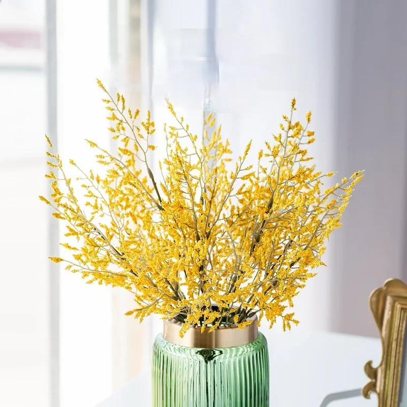 Rama de hierba Natural fresca seca preservada Forever, decoración del hogar, Limón estático