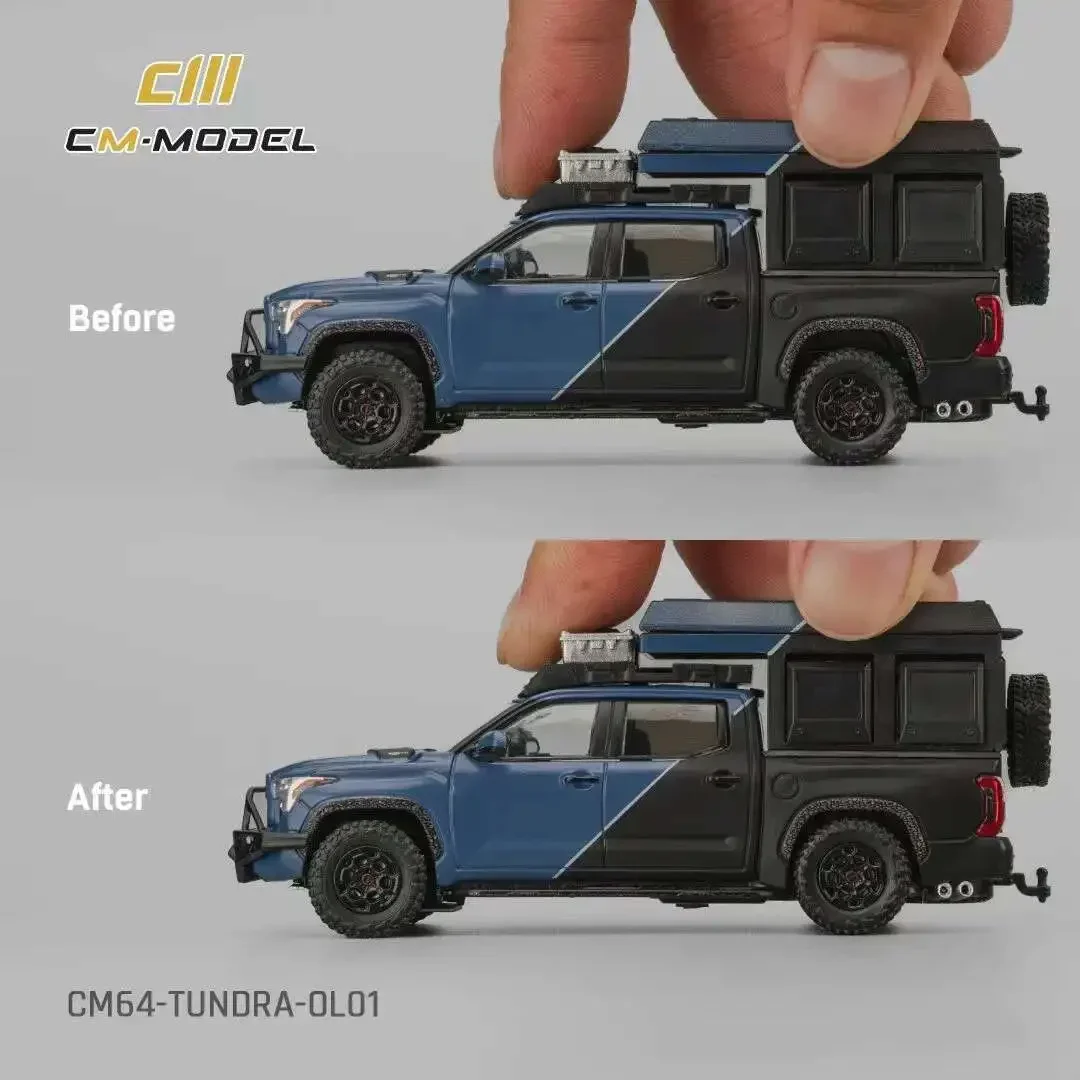 

PreSale CM 1:64 Tundra MK3 XK70 Overland Blue Diecast Diorama Car Model Toys