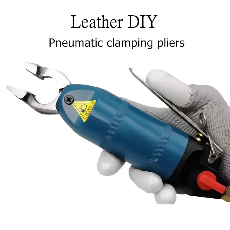 Pneumatic Press Clamp One-Hand Quick-Release with 36mm Flat Jaw 18mm Max Opening for Leather Wetsuit DIY Heavy Duty Tool