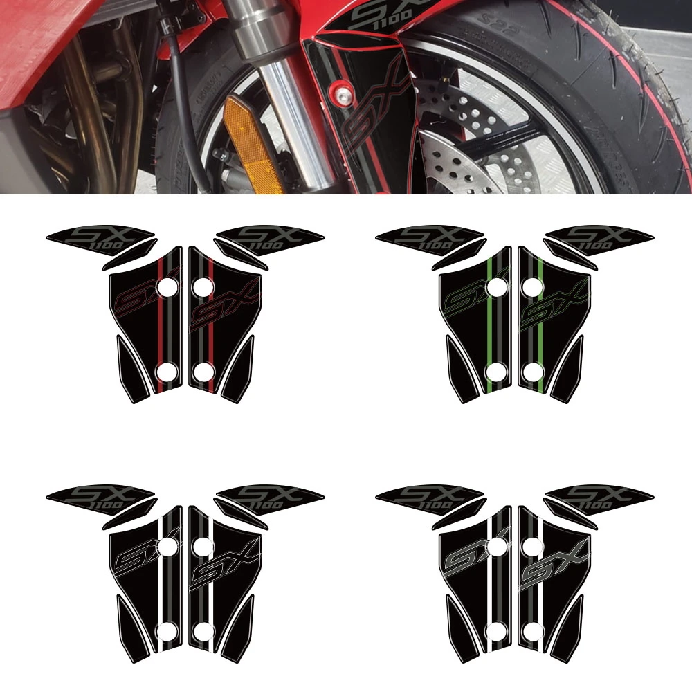 

For KAWASAKI NINJA 1100SX NINJA1100SX 2025 Motorcycle 3D Gel Mudguard Fender Protector Gel Paint Protection Decal